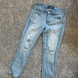 HOLLISTER Boyfriend Jeans Light Wash Low Rise